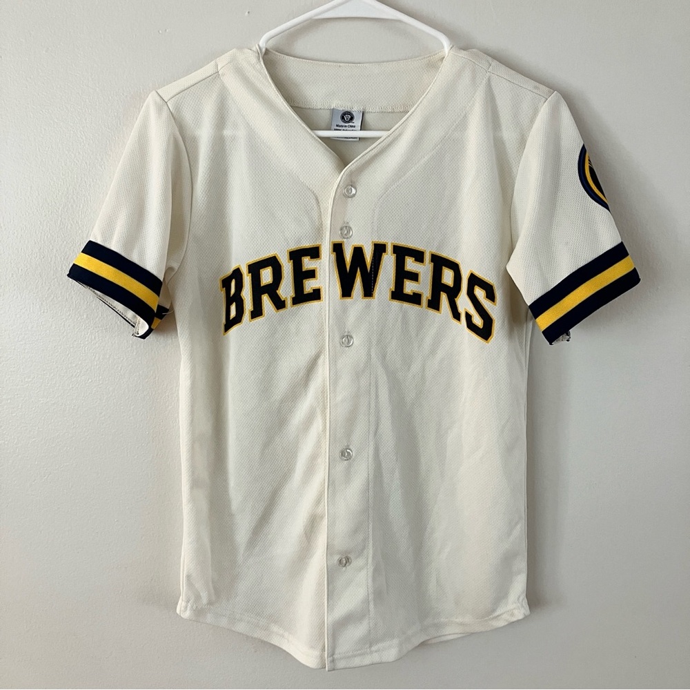 Milwaukee Brewers Youth Baseball Jersey MLB Licensed